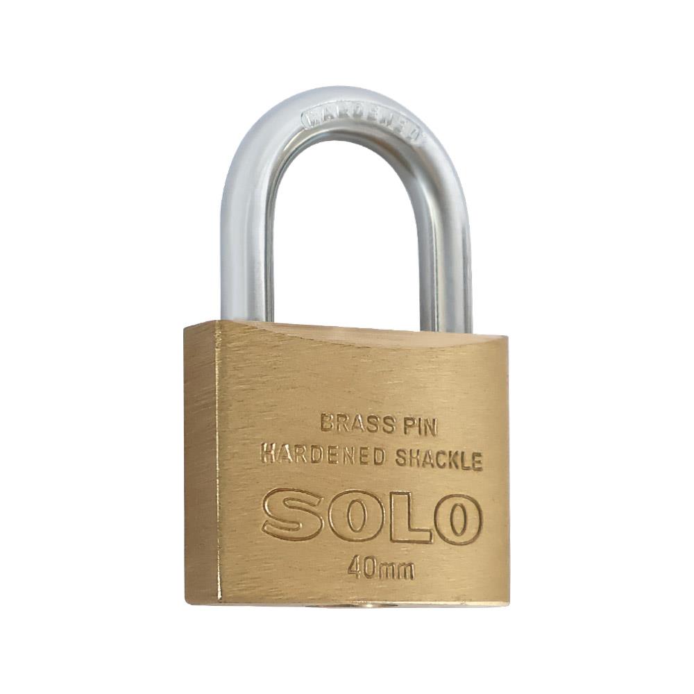 กุญแจคีย์อะไลก์ SOLO 8440 40 มม. สีทองเหลือง 3 ตัว/ชุด