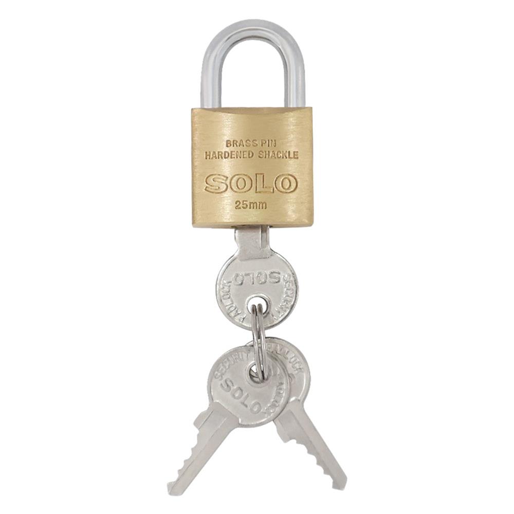 กุญแจคีย์อะไลก์ SOLO 8425 25 มม. สีทองเหลือง 2 ตัว/ชุด