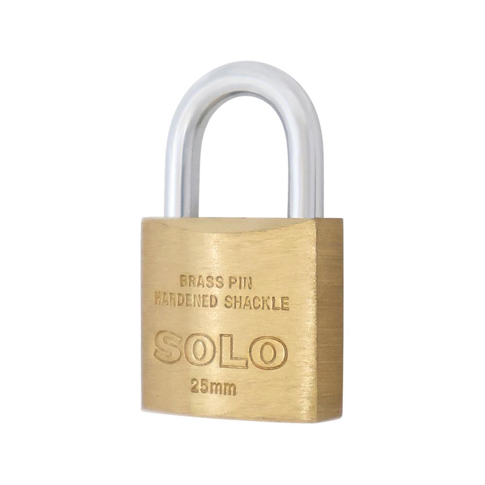 กุญแจคีย์อะไลก์ SOLO 8425 25 มม. สีทองเหลือง 3 ตัว/ชุด