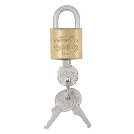 กุญแจคีย์อะไลก์ SOLO 8425 25 มม. สีทองเหลือง 3 ตัว/ชุด_4