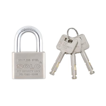 กุญแจลูกปืน SOLO 4588 40 มม. สีสเตนเลส_0