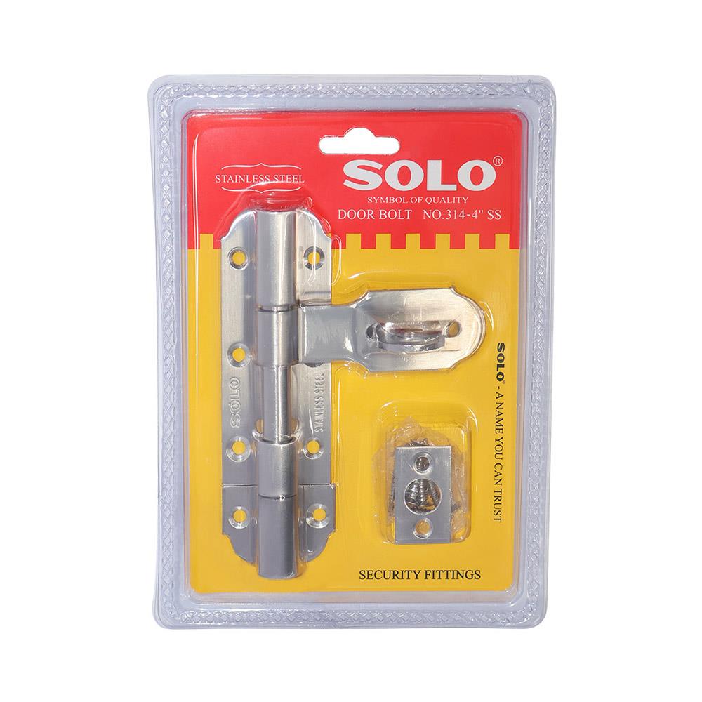 กลอนขวาง SOLO 314 4 นิ้ว สีสเตนเลส