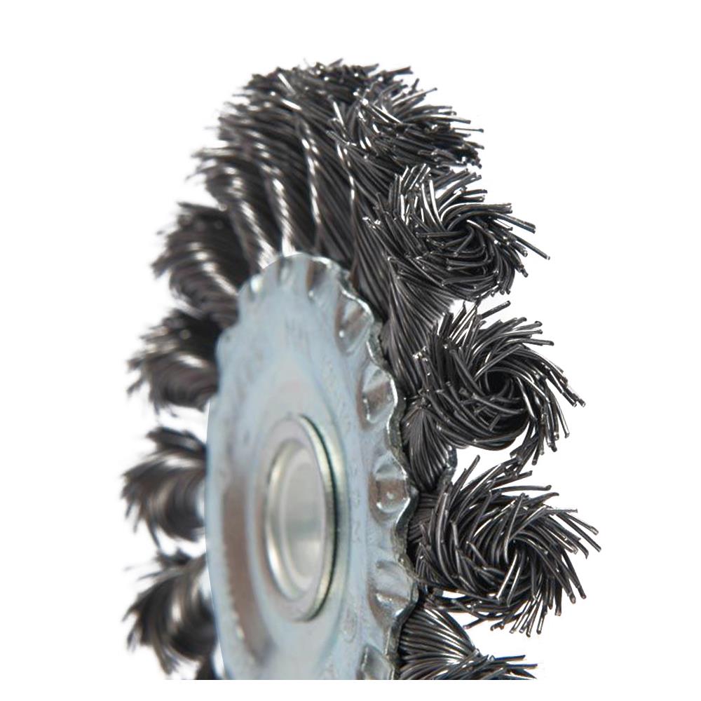 แปรงลวดกลมถักเปีย SUMO HEAVY DUTY 4 นิ้ว (4X1/2 นิ้ว X 16 มม.)