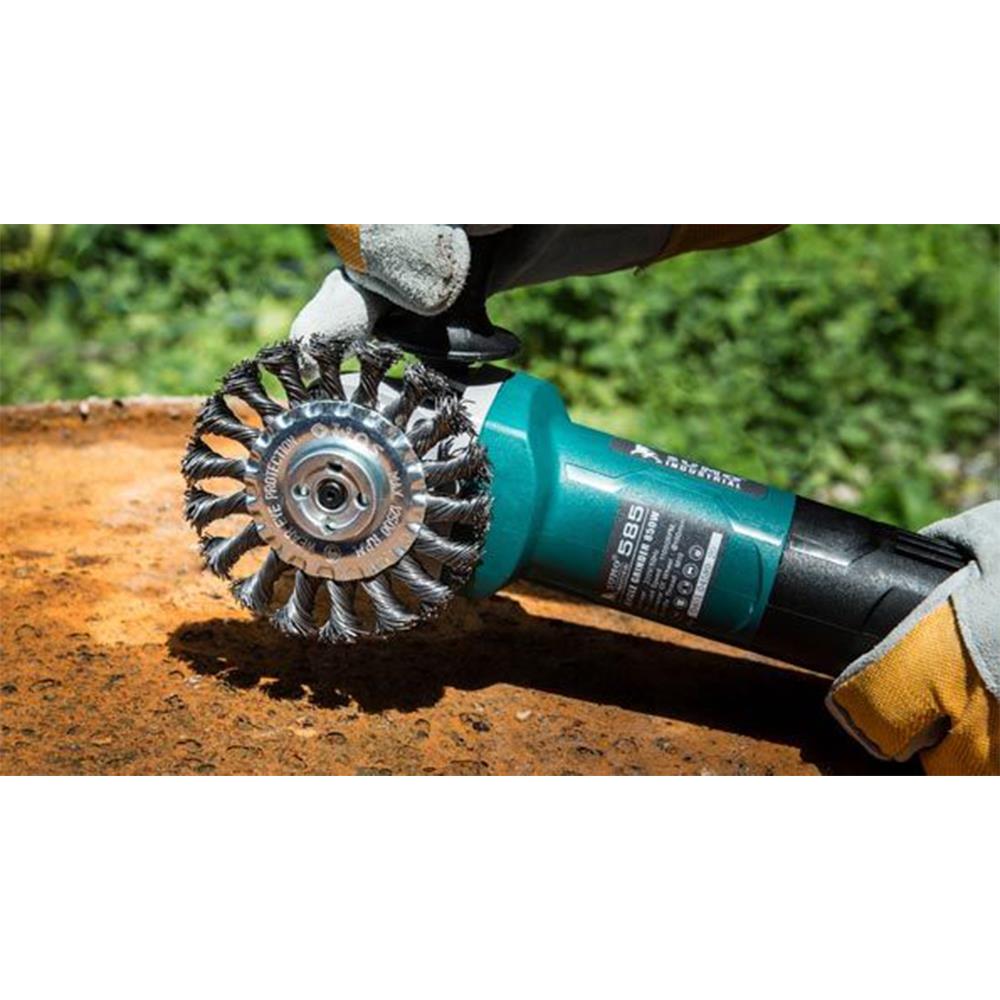 แปรงลวดกลมถักเปีย SUMO HEAVY DUTY 4 นิ้ว (4X1/2 นิ้ว X 16 มม.)