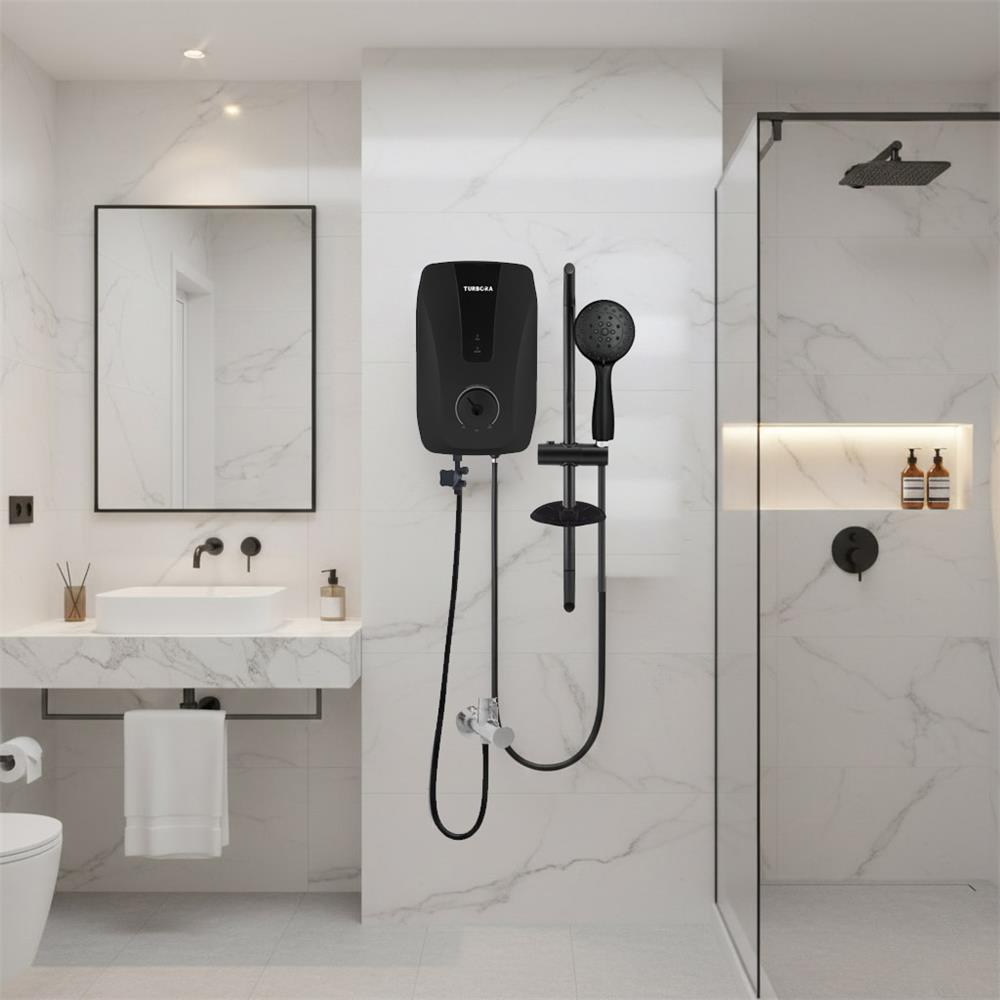 เครื่องทำน้ำอุ่น TURBORA FX-4500E 4500 วัตต์ สีดำ