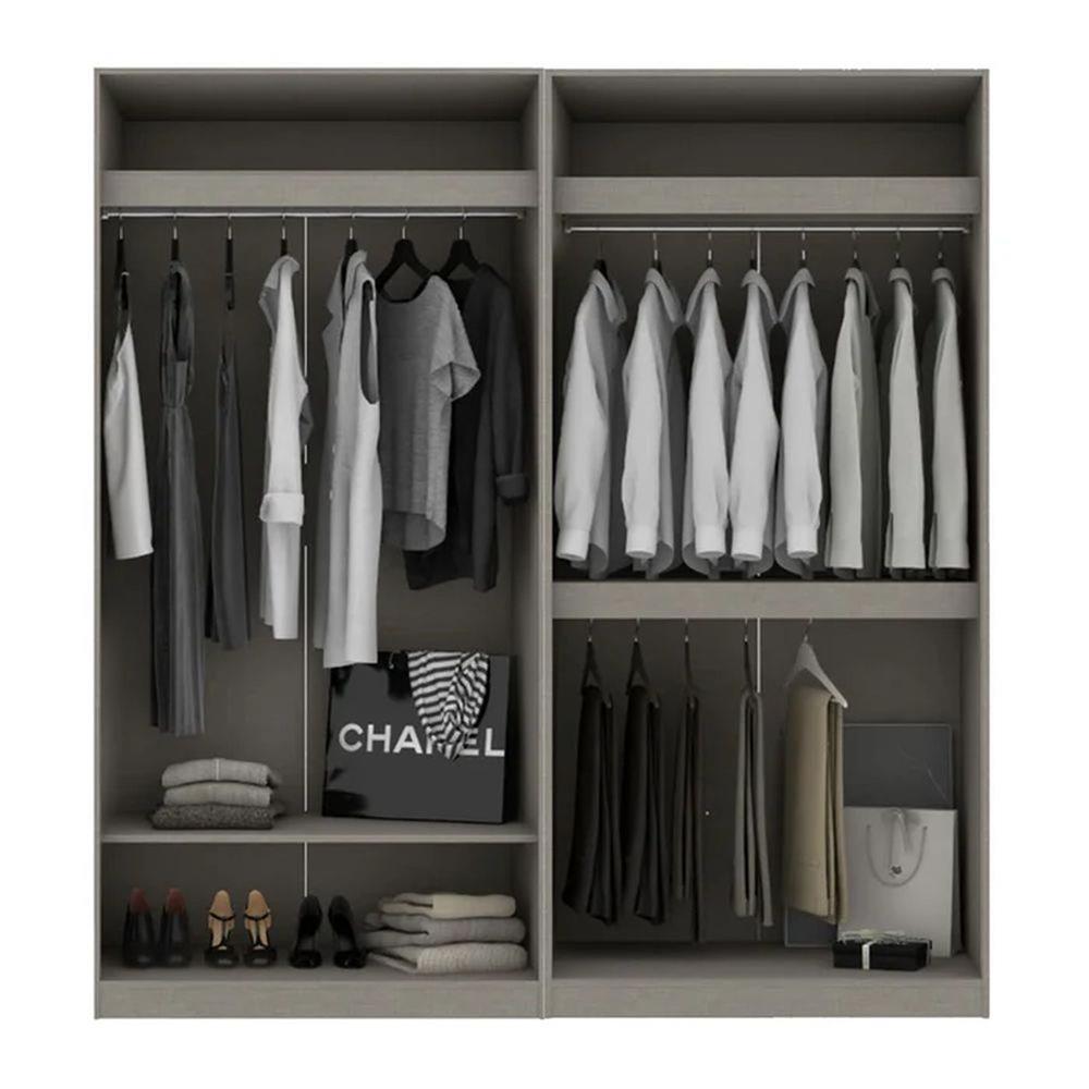 ตู้เสื้อผ้า 4 บานเปิด KONCEPT BLOX 200 ซม. สีเลกาโต้