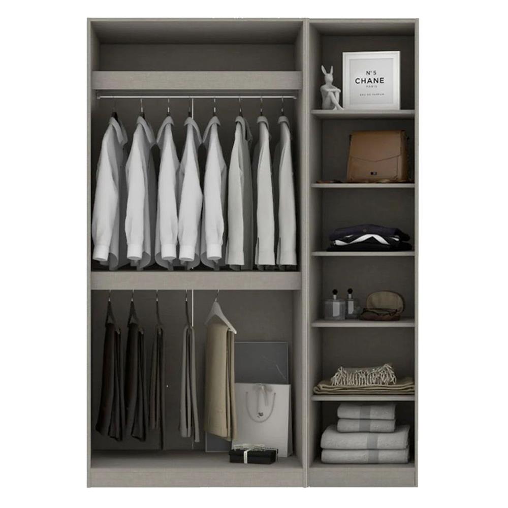 ตู้เสื้อผ้า 2 บานเปิด KONCEPT BLOX 150 ซม. สี LIGHT WOOD