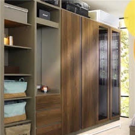 ตู้เสื้อผ้า 2 บานเปิด KONCEPT BLOX 150 ซม. สีเลกาโต้/กระจกชา_2