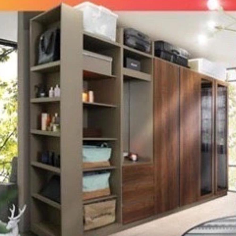 ตู้เสื้อผ้า 2 บานเปิด KONCEPT BLOX 150 ซม. สีเลกาโต้