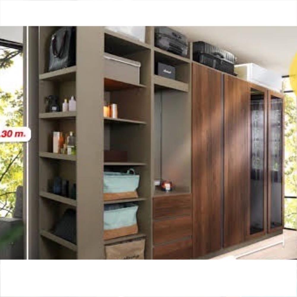 ตู้เสื้อผ้า KONCEPT BLOX 100 ซม. สี DARK WOOD