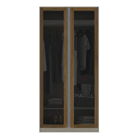 ตู้เสื้อผ้า KONCEPT BLOX 100 ซม. สี DARK WOOD