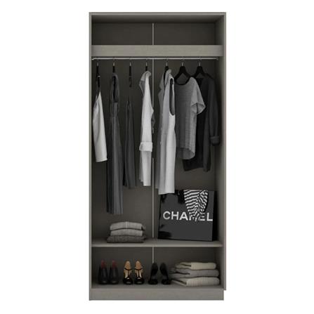 ตู้เสื้อผ้า KONCEPT BLOX 100 ซม. สี DARK WOOD_1