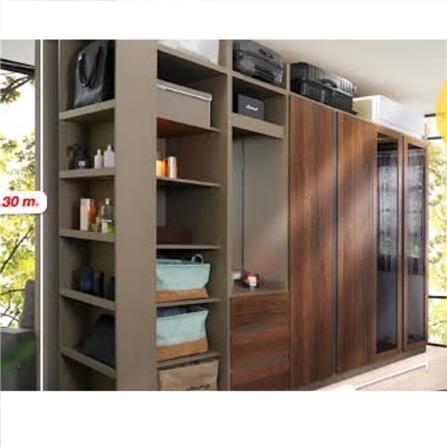 ตู้เสื้อผ้า KONCEPT BLOX 100 ซม. สี DARK WOOD_2
