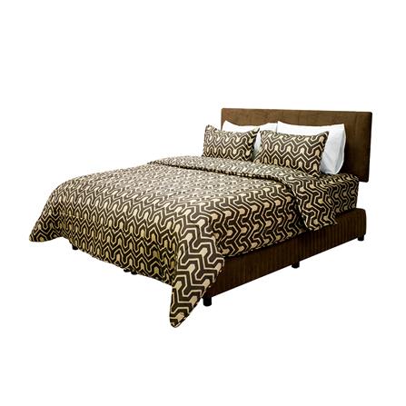 ชุดผ้าปูที่นอน 6 ฟุต 6 ชิ้น PICASSO PB สี SHARP BROWN_1