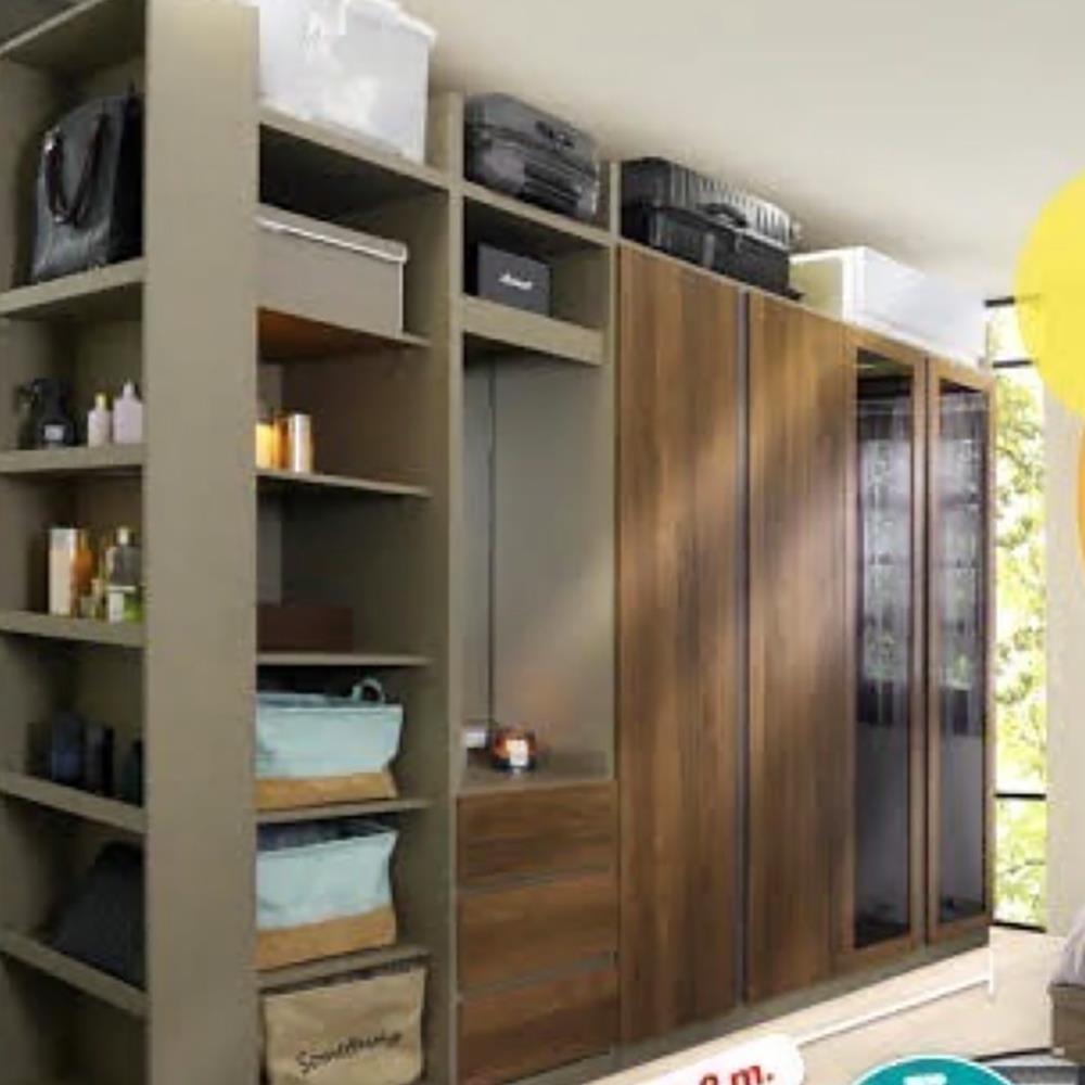 ตู้เสื้อผ้า KONCEPT BLOX 100 ซม. สีเลกาโต้วอลนัท