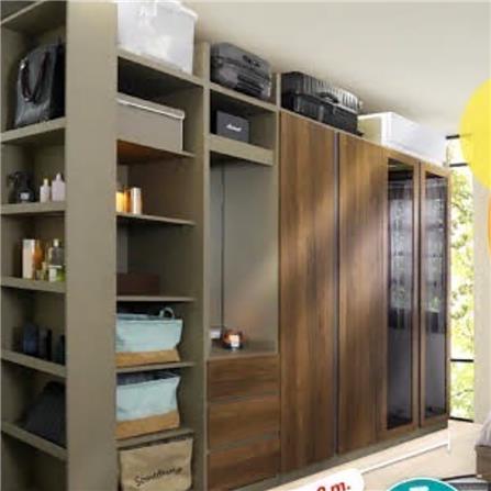 ตู้เสื้อผ้า KONCEPT BLOX 100 ซม. สีเลกาโต้วอลนัท_2