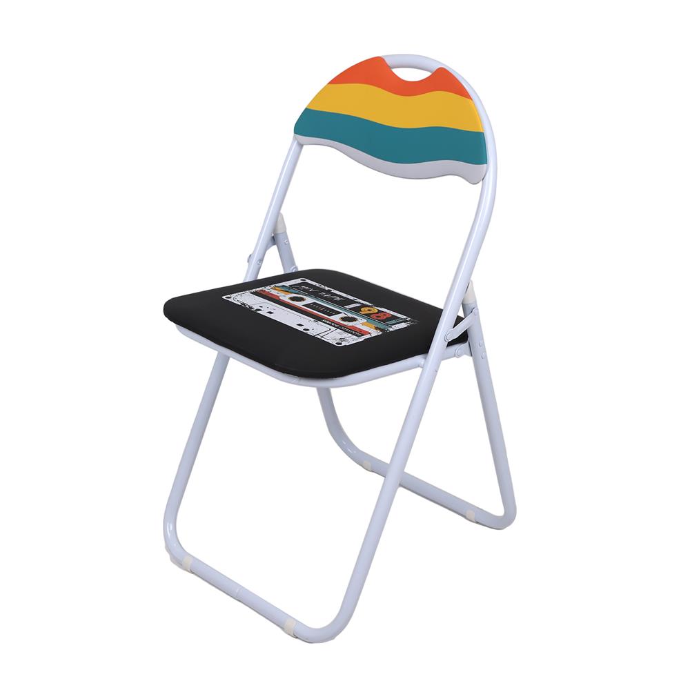 เก้าอี้พับ FURDINI PEACOCK TAPE สีขาว_0