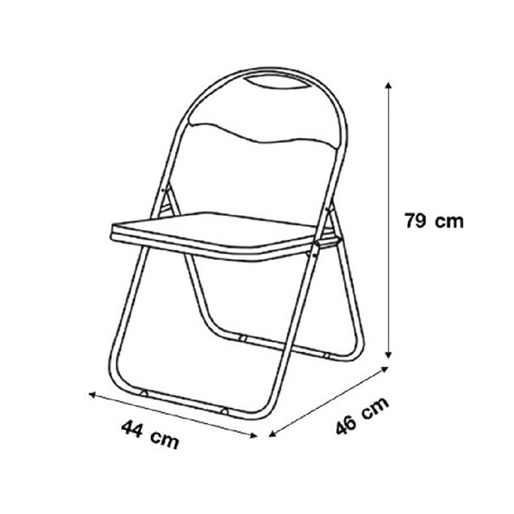 เก้าอี้พับ FURDINI PEACOCK TAPE สีขาว