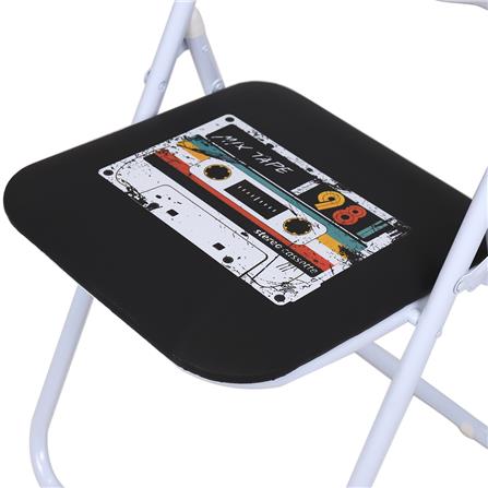 เก้าอี้พับ FURDINI PEACOCK TAPE สีขาว_3