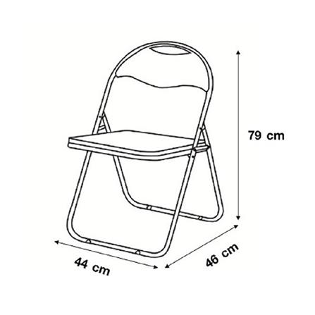 เก้าอี้พับ FURDINI PEACOCK TAPE สีขาว_9