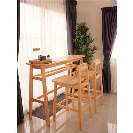 ชุดโต๊ะบาร์ BAAN FURNITURE HERMES SET 120 ซม. สีไม้ธรรมชาติ_1
