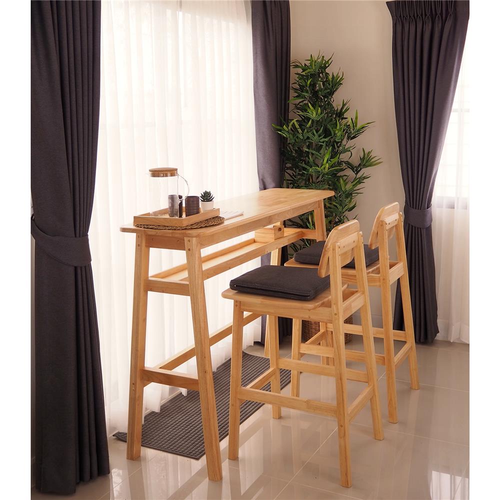 ชุดโต๊ะบาร์ BAAN FURNITURE HERMES SET 150 ซม. สีไม้ธรรมชาติ