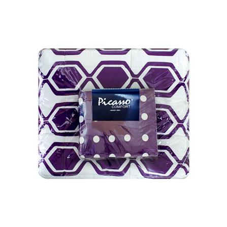 ชุดผ้าปูที่นอน 6 ฟุต 6 ชิ้น PICASSO PB สี LOOK_4