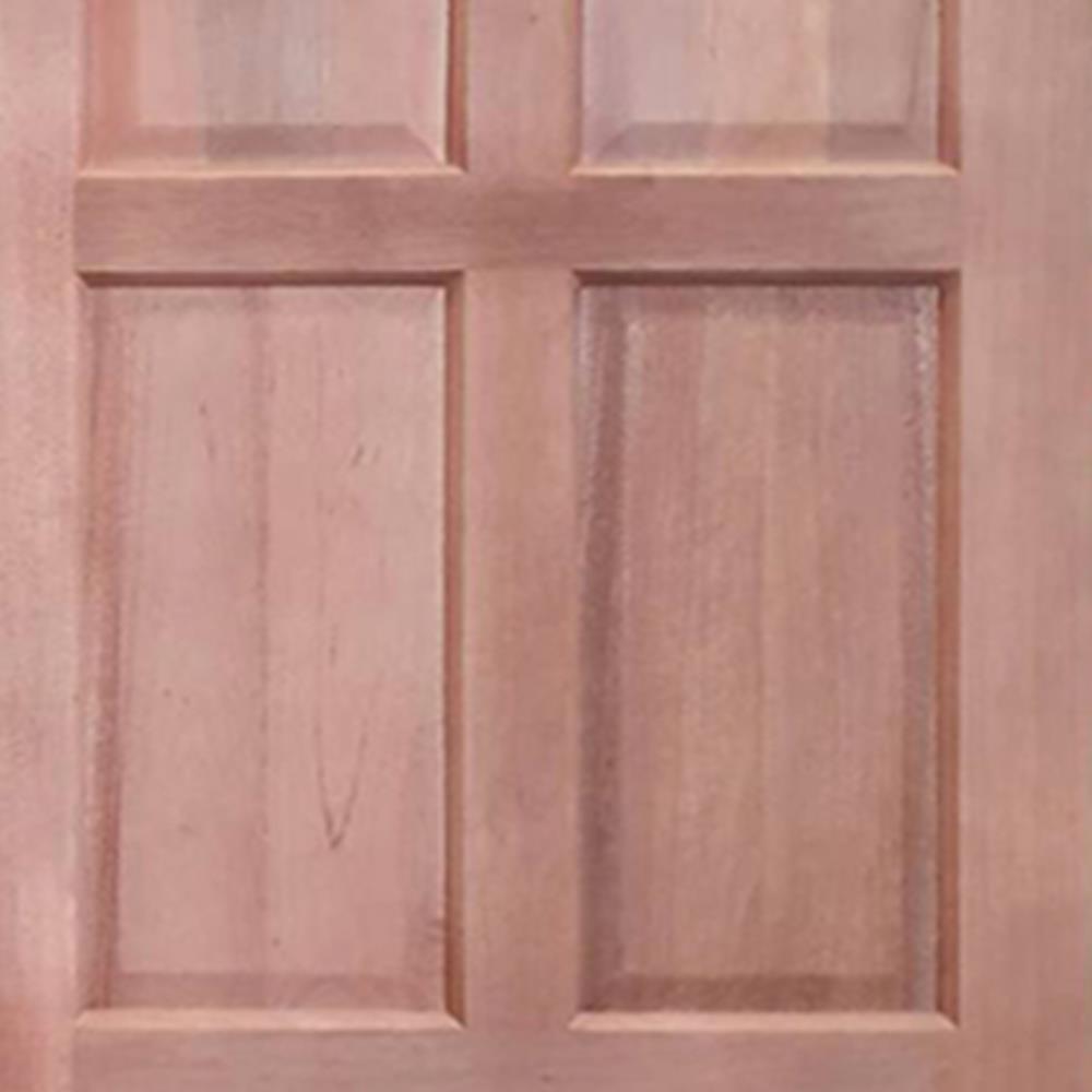 ประตูไม้เนื้อแข็ง AZLE 6 ฟัก 80X200 ซม.