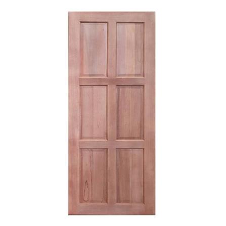 ประตูไม้เนื้อแข็ง AZLE 6 ฟัก 80X200 ซม.