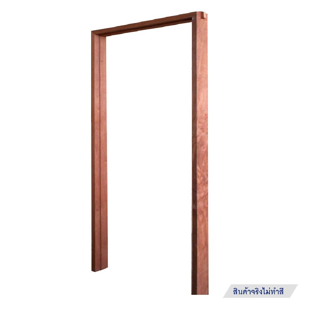 วงกบประตูไม้เนื้อแข็งจ๊อยท์ AZLE 80X200 ซม. สีธรรมชาติ