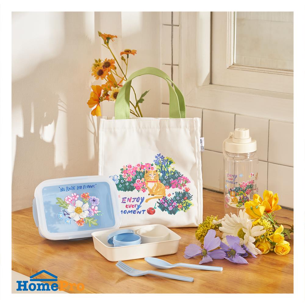 ชุดกล่องอาหารพร้อมขวดน้ำ KECH JEEP A