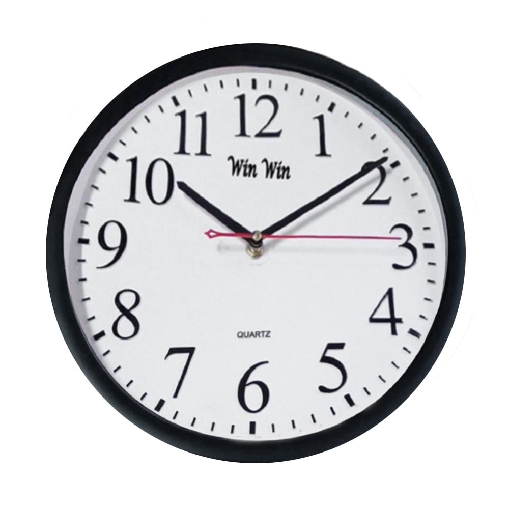 นาฬิกาแขวน WIN WIN CLOCK12.5 12.5 นิ้ว สีดำ