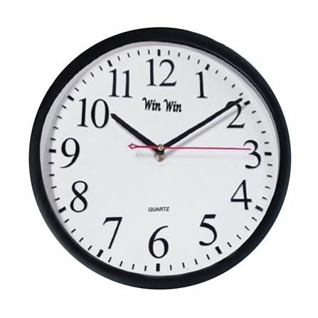 นาฬิกาแขวน WIN WIN CLOCK12.5 12.5 นิ้ว สีดำ_0