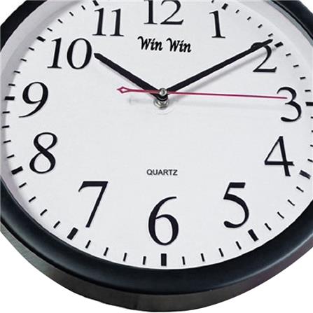 นาฬิกาแขวน WIN WIN CLOCK12.5 12.5 นิ้ว สีดำ_1