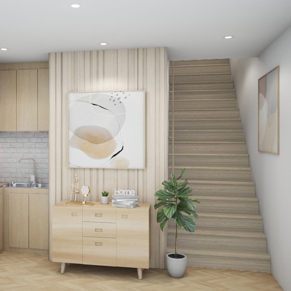 ไม้บันได ลูกนอน SPC DIAMOND 12 นิ้ว 30X120X2.4 ซม. สีเบจ