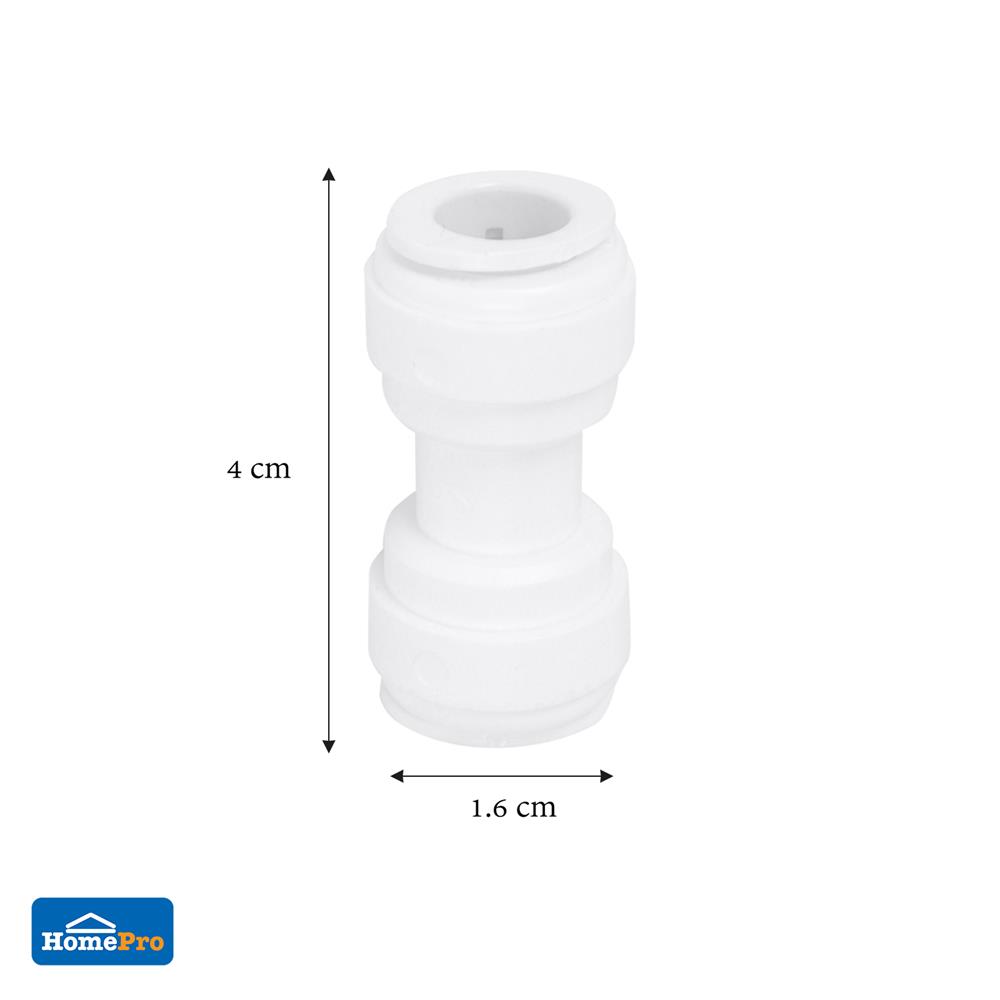 ข้อต่อตรงเครื่องกรองน้ำ DEXZON SPEED FIT 3/8X3/8 นิ้ว