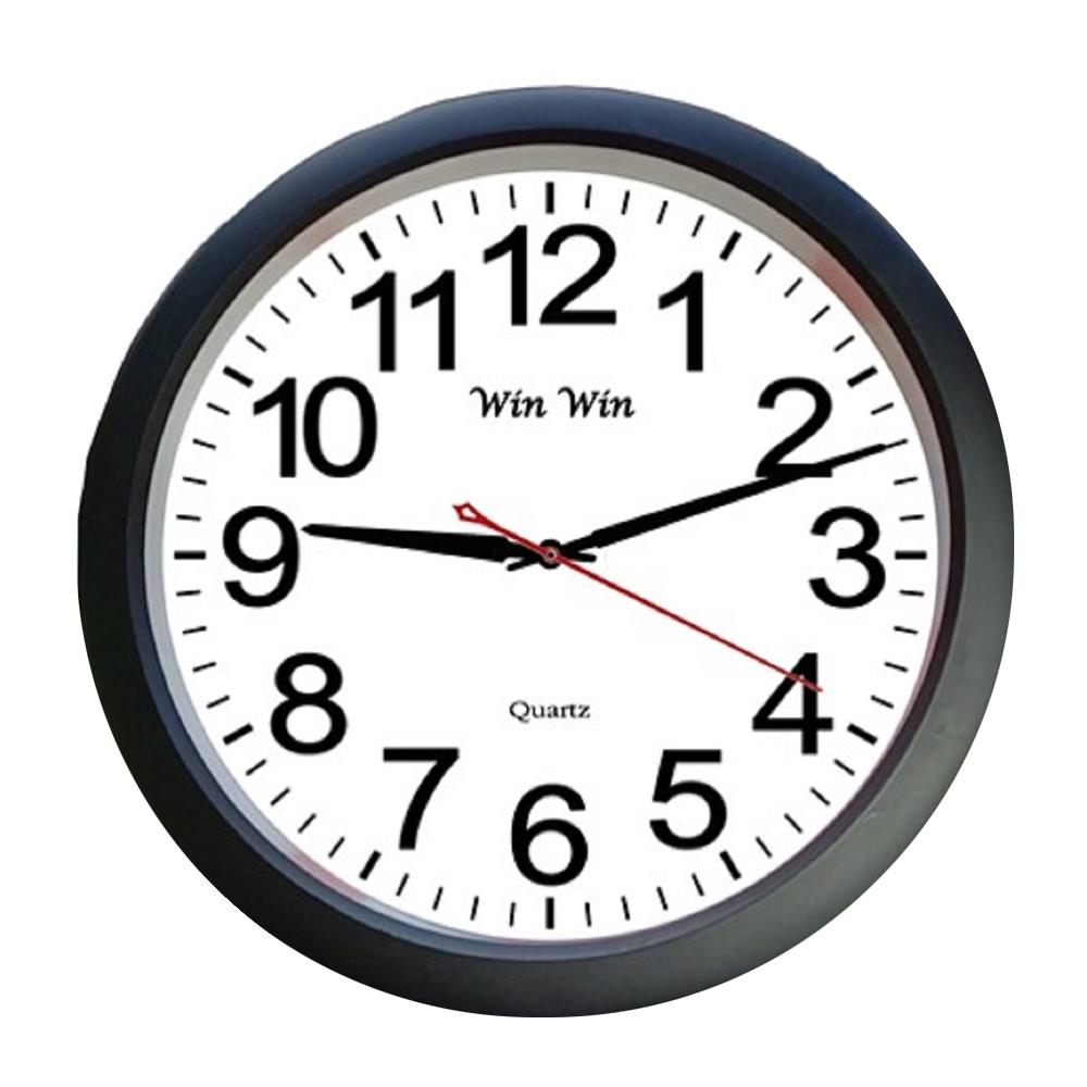 นาฬิกาแขวน WIN WIN CLOCK15 15 นิ้ว สีดำ