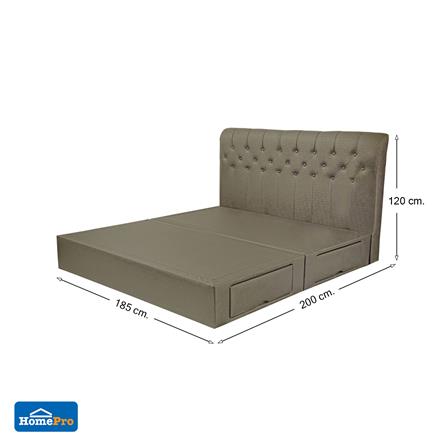 ฐานรองหัวเตียง 6 ฟุต HOME LIVING STYLE ROME-L สี TAUPE_5