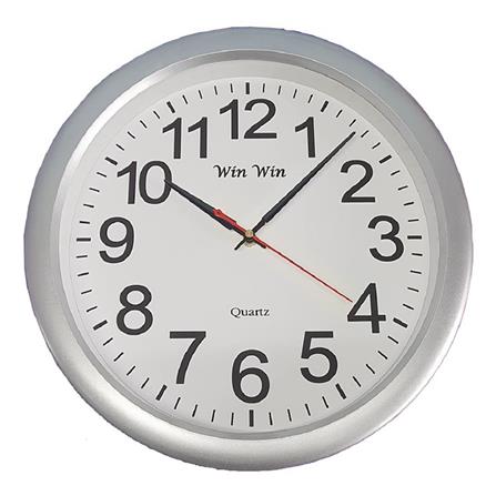 นาฬิกาแขวน WIN WIN CLOCK15 15 นิ้ว สีเงิน_0