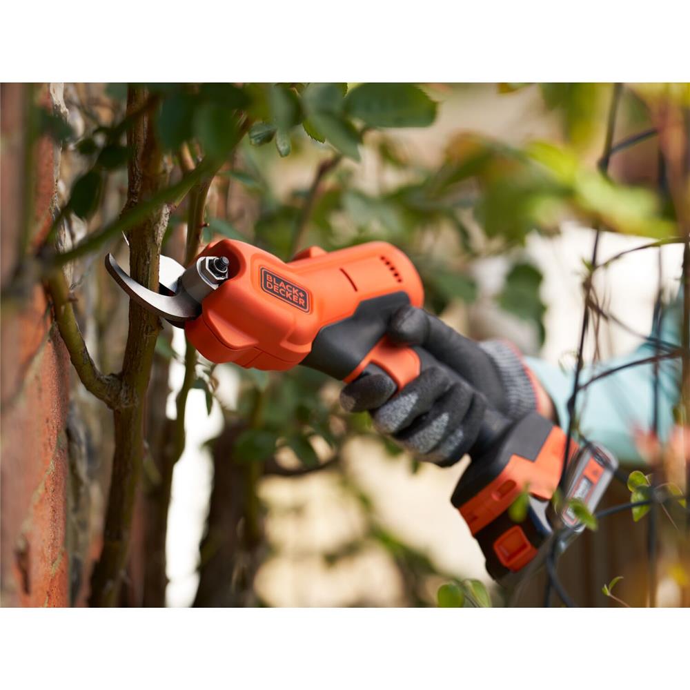 กรรไกรตัดกิ่งไม้ไร้สาย (พร้อมแบตเตอรี่) BLACK&DECKER BCPP18D1-QW 18 โวลต์