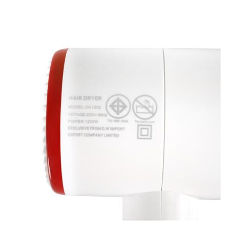 ไดร์เป่าผม COOL A STYLER CA-1202 สีขาว 1200 วัตต์_10