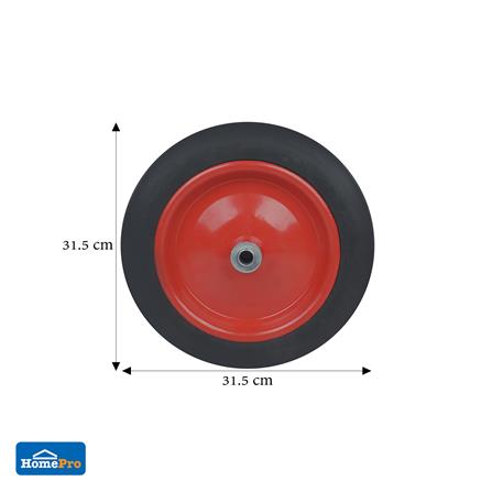 ลูกล้อรถเข็นยางตัน DEXZON 13 นิ้ว สีดำ_3