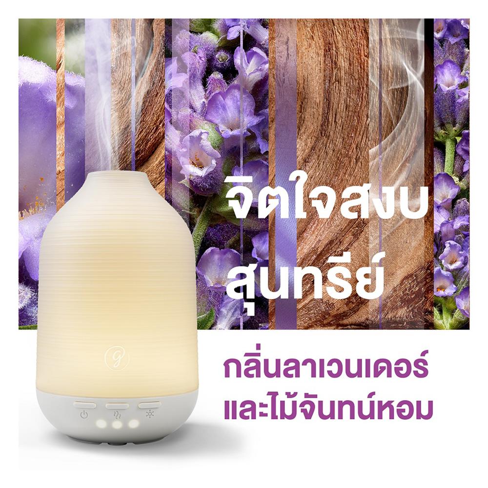 เครื่องพ่นสเปรย์พร้อมรีฟิล GLADE COOL MIST DIFFUSER WITH LIGHT 16.8ml กลิ่นลาเวนเดอร์และไม้จันทน์หอม