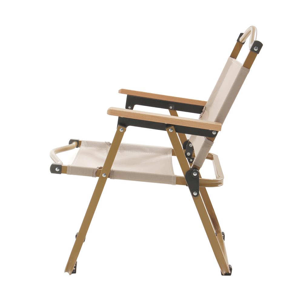 เก้าอี้พับตั้งแคมป์ SPRING WOOD GRAIN ไซซ์ S สีครีม