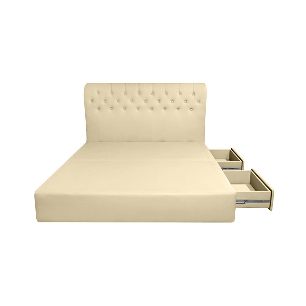 ฐานรองหัวเตียง 6 ฟุต HOME LIVING STYLE ROME-L สีครีม