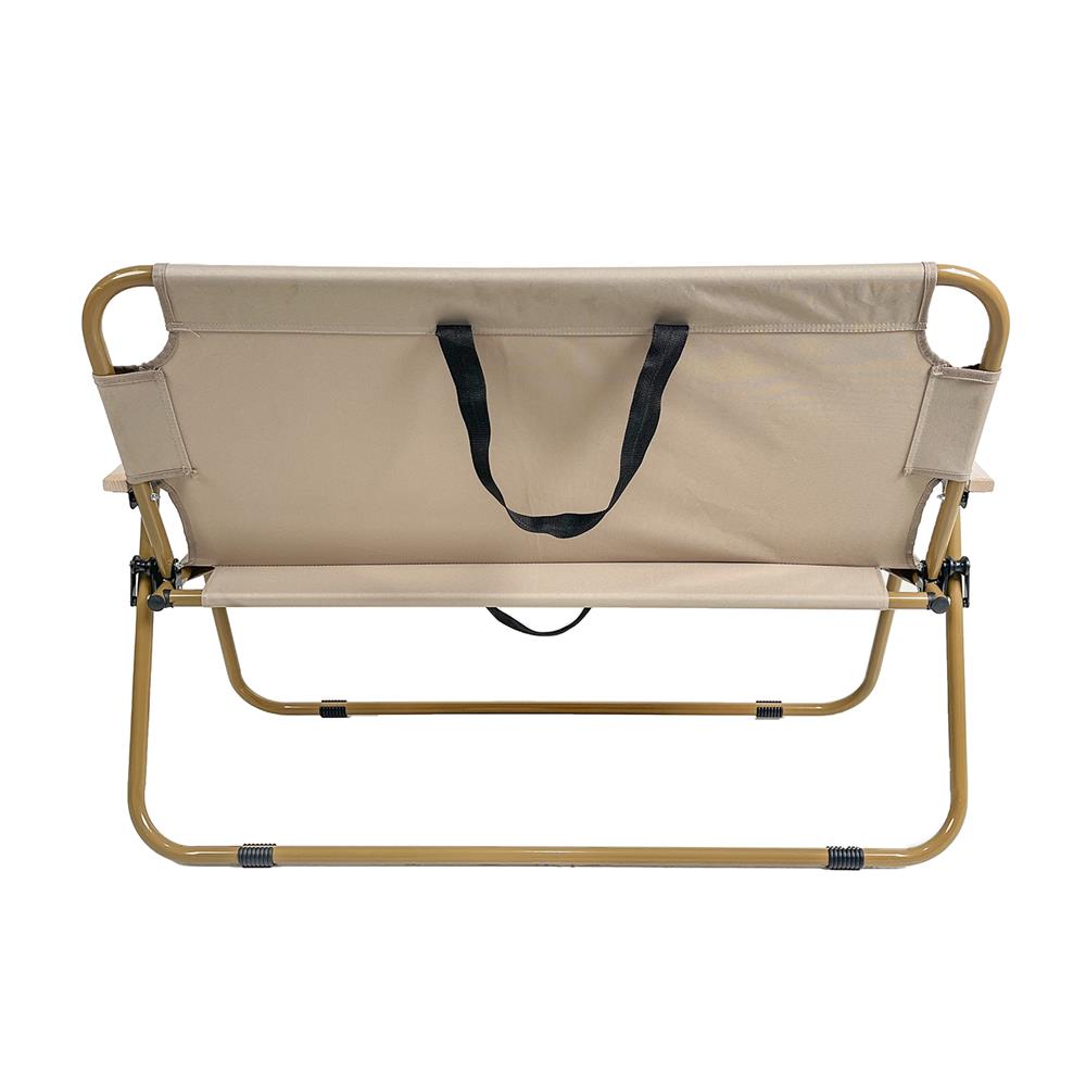 เก้าอี้พับตั้งแคมป์ SPRING WOOD GRAIN 108X60 ซม. สีครีม