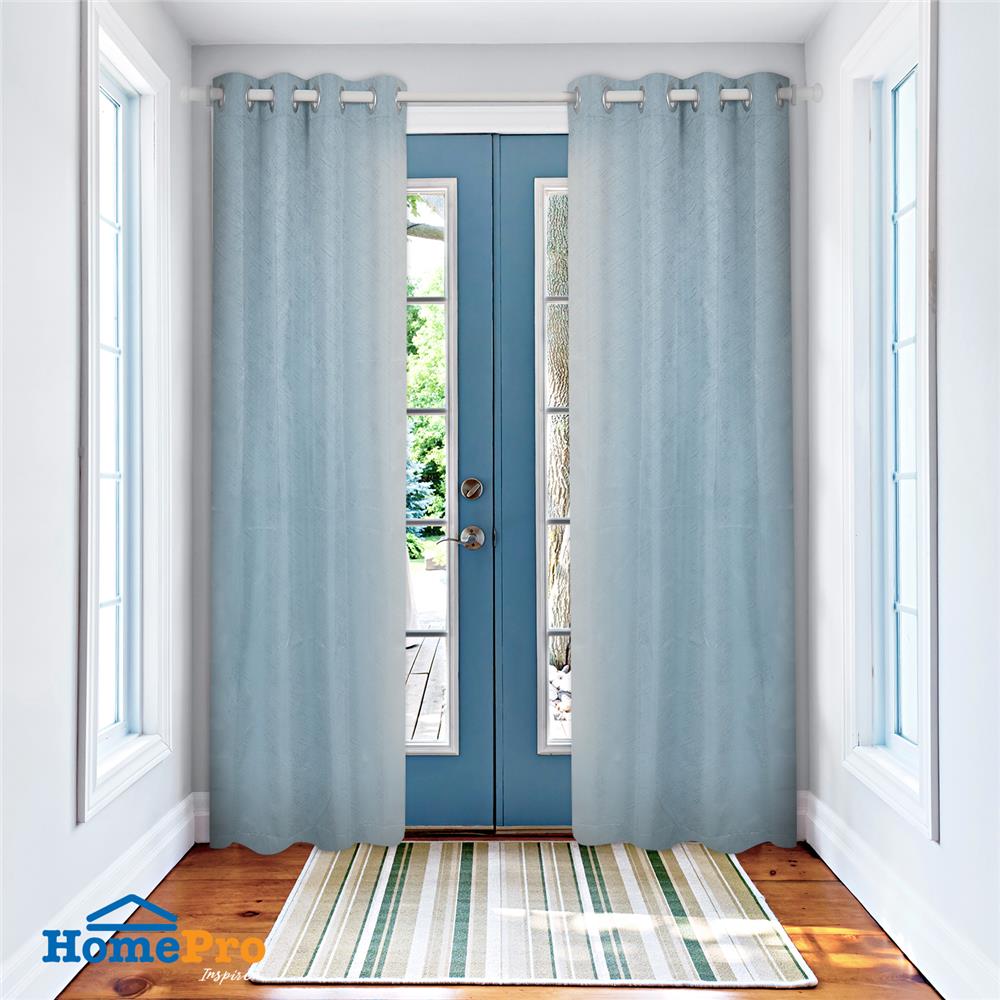 ผ้าม่าน EYELET HOME LIVING STYLE DURHAM UV 130X220 ซม. สีฟ้า