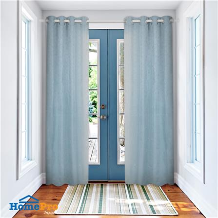 ผ้าม่าน EYELET HOME LIVING STYLE DURHAM UV 130X220 ซม. สีฟ้า_6