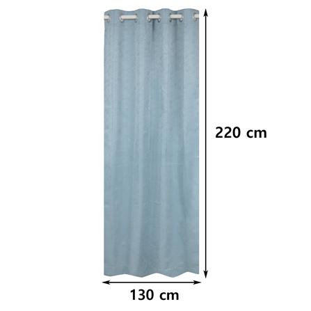 ผ้าม่าน EYELET HOME LIVING STYLE DURHAM UV 130X220 ซม. สีฟ้า_9