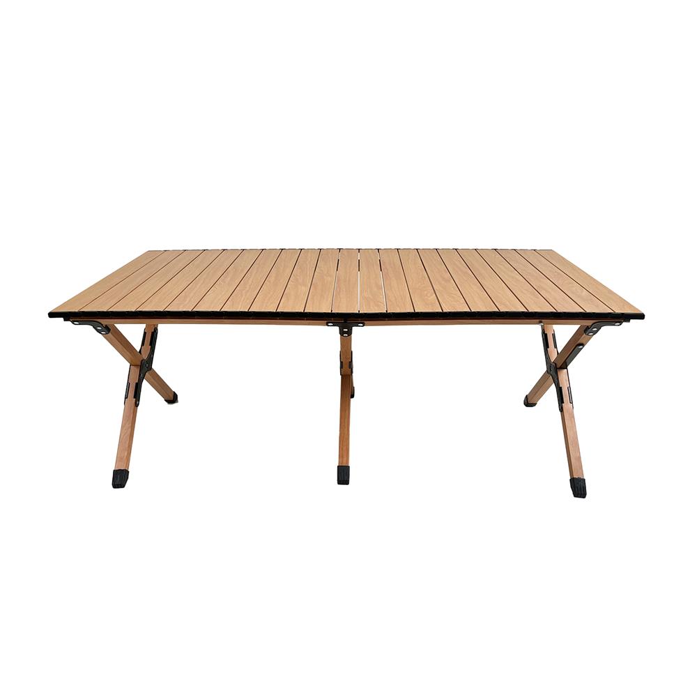 โต๊ะพับตั้งแคมป์ SPRING WOOD GRAIN 120X60 ซม. สีน้ำตาลอ่อน
